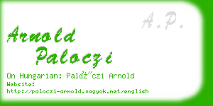 arnold paloczi business card